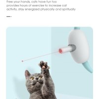 Интерактивен котешки нашийник -Smart Laser с лазерен проектор,USB+акумулаторна батерия, снимка 6 - За котки - 40975851