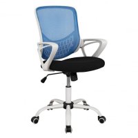 Компютърен стол в син цвят, снимка 2 - Столове - 41890405