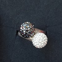 Сребърен пръстен с камъни "Swarovski" проба 925 , снимка 9 - Пръстени - 26286113