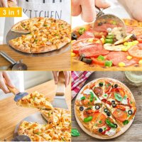 3016 Лопатка за пица с дървена дръжка, снимка 2 - Прибори за хранене, готвене и сервиране - 34257333