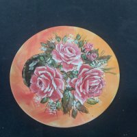 Рисувана чиния - №5, снимка 1 - Чинии - 40441331