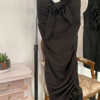 Черна рокля в размер XS, снимка 7 - Рокли - 44518637