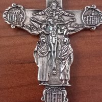 Сребърен масивен кръст, снимка 1 - Колиета, медальони, синджири - 42461267