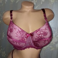 Hunkemoller 90 E-Перфектен сутиен с твърди чашки в бордо , снимка 5 - Бельо - 41917094