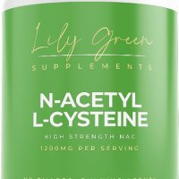 Lily Green N-ацетил цистеин 1200 mg 90 вегански капсули NAC , снимка 1 - Хранителни добавки - 41794616