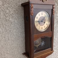 Стар немски стенен часовник - Junghans - Антика - 1950г., снимка 5 - Антикварни и старинни предмети - 42716546