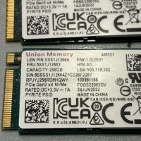 256GB SSD Lenovo Union Memory AM521 (M.2-2242,nVme,2100/900), снимка 2 - Твърди дискове - 41062054