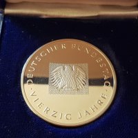 Германска сребърна 1000 ‰ монета медал Основен закон на Федерална република Германия, снимка 4 - Нумизматика и бонистика - 41442930