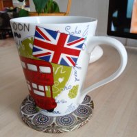 оригинална дизайнерска чаша Лондон, за кафе или чай, снимка 3 - Чаши - 42029879