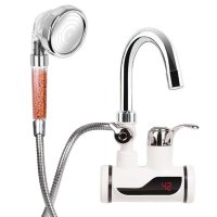 Нагревател за чешма с душ, Турмалинова слушалка, Вертикален или Хоризонтален, снимка 2 - Смесители - 34141602