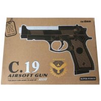 Еърсофт: Метален пистолет C.19 AIRSOFT, снимка 2 - Други - 41394451