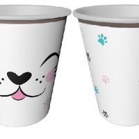 Miss Cat Kitten Коте 8 бр картонени чаши чашки парти рожден ден, снимка 1 - Чаши - 40473694