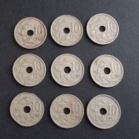 Монети . Белгия. 10 цента. От 1921 до 1929 година включително. Една добра колекция., снимка 1 - Нумизматика и бонистика - 40992809