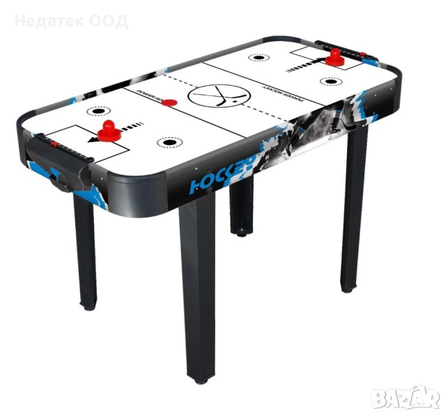 Игра, Въздушен хокей с крака черен, 121.9x60.9x76.5см, снимка 1