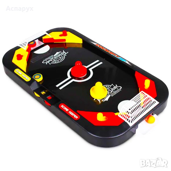 Детска Настолна игра 2в1 - въздушен хокей и футбол на маса, забавление и разване на умения, снимка 1