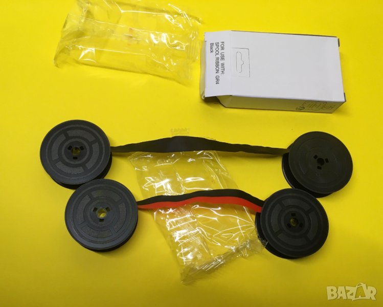 Универсални ленти ролки за всякакъв вид пишещи машини черно,синьо,черночервено, снимка 1