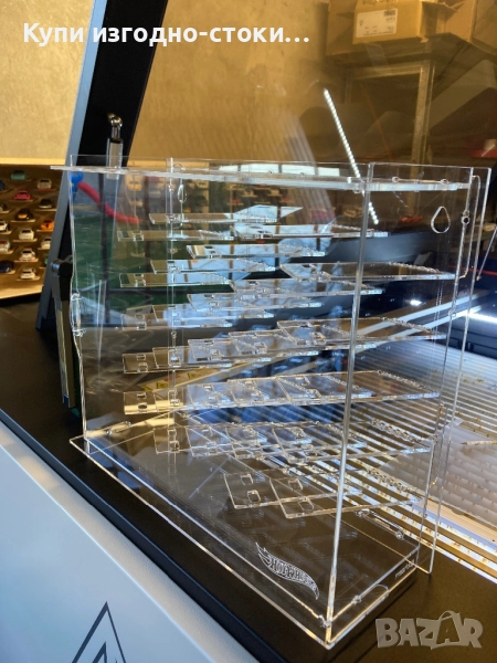 Прозрачна витрина за колички Hot Wheels 30бр, снимка 1