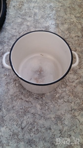 ГОЛЯМА СТАРА ЕМАЙЛИРАНА РУСКА ТЕНДЖЕРА, снимка 1