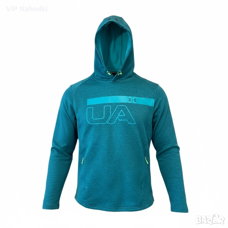 Мъжко худи Under Armour Rival Terry Graphic Pullover Hoodie в тюркоазен цвят, снимка 1