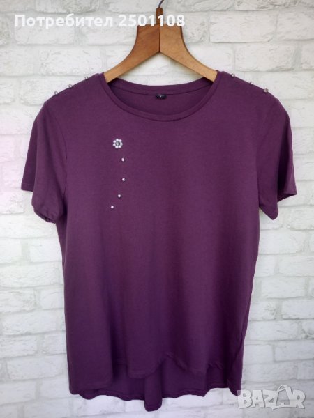 Тениска с цвете, снимка 1