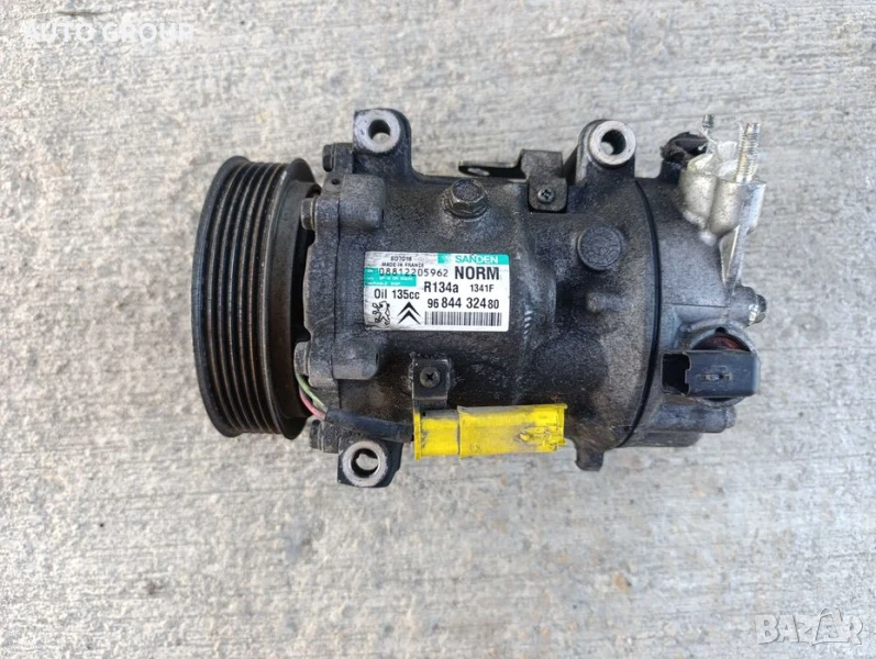 Компресор климатик Пежо Ситроен 1,6ХДИ / Peugeot, Ciroen - 9684432480, снимка 1