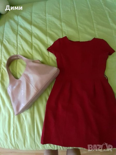 Рокля в цвят бордо Италия, снимка 1