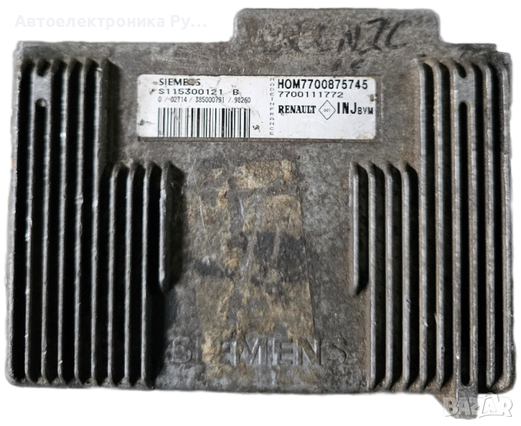 компютър RENAULT MEGANE SCENIC 1.6 SIEMENS ,S115300121 B, S115300121B, HOM 7700875745, 7700111772 , снимка 1