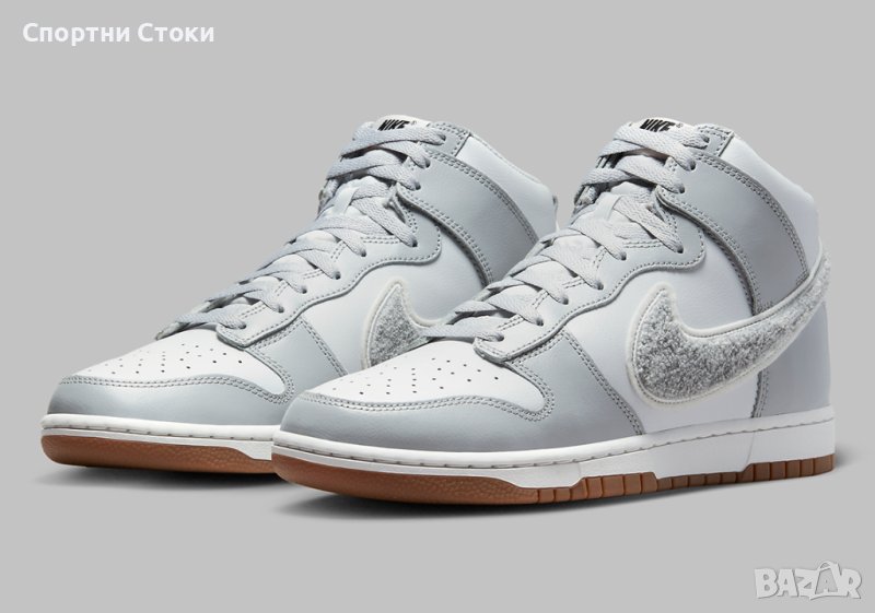 Оригинални Nike Dunk High Chenille Swoosh внос от Англия, снимка 1