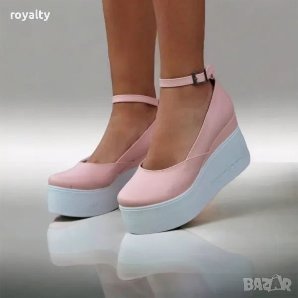 Обувки на платформа - Кожа, снимка 1