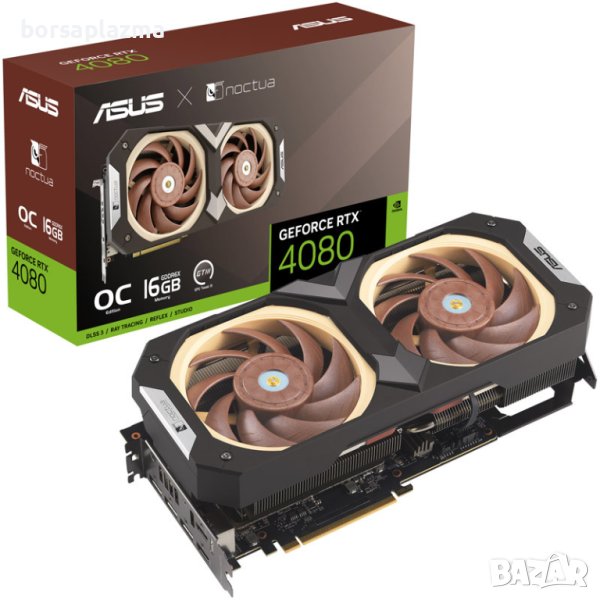 ASUS GeForce RTX 4080 Noctua OC Edition O16G, 16384 MB GDDR6X, снимка 1