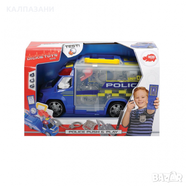 DICKIE Полицейска кола с аксесоари 203716005, снимка 1