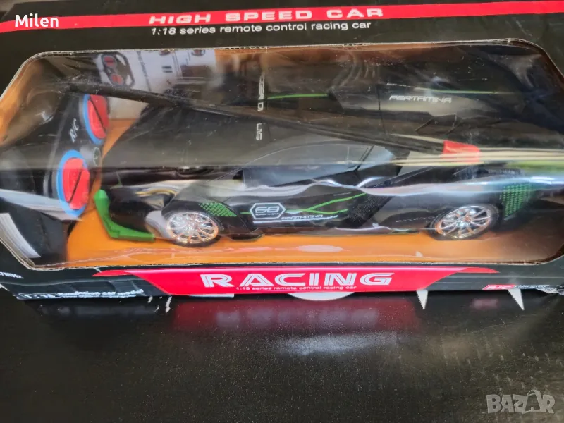 Състезателна кола с дистанционно черно Lamborghini, снимка 1