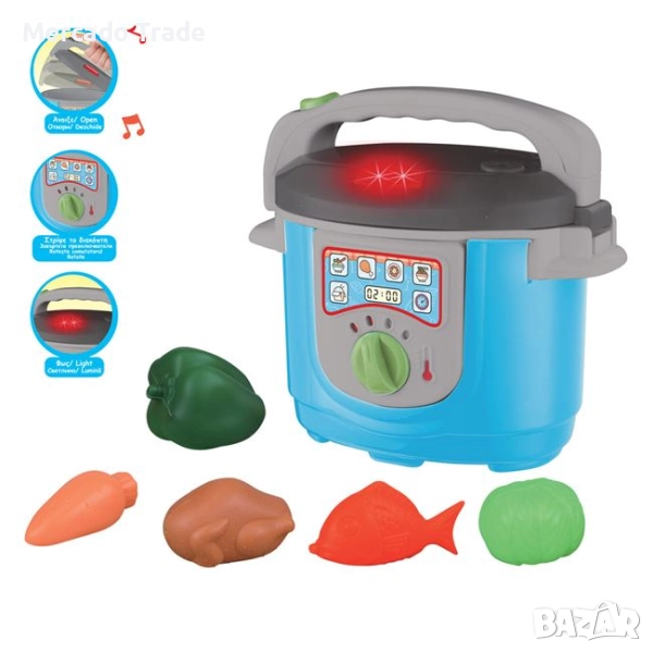 Детска реалистична тенжера под налягане със звук, светлини и пара, снимка 1