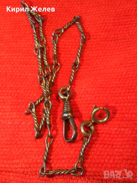 СТАР СТОМАНЕН КЮСТЕК За ДЖОБЕН ЧАСОВНИК ВЕРИЖКА СИНДЖИР ЗДРАВА РЪЧНА ВИНТИДЖ ПЛЕТКА 26276, снимка 1