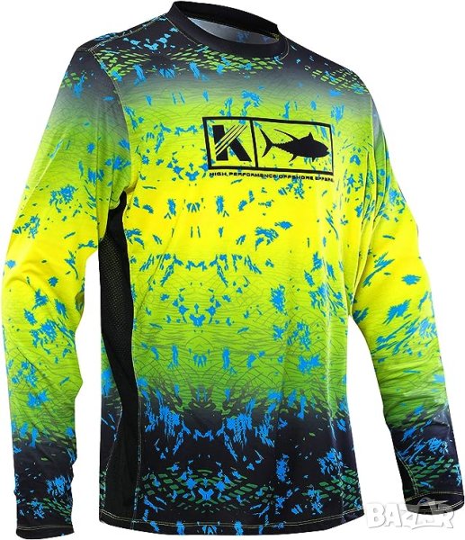 Рибловна блуза с дълъг ръкав UPF 50+ Слънцезащита, снимка 1