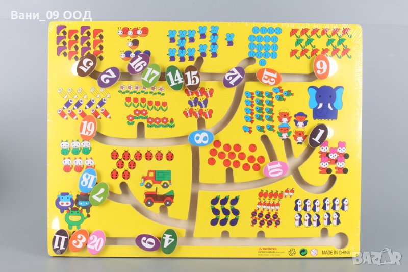 Образователен дървен пъзел, снимка 1