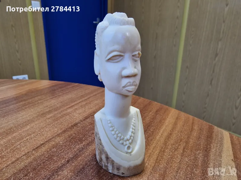 статуетка / бюст от слонова кост разпродажба, снимка 1