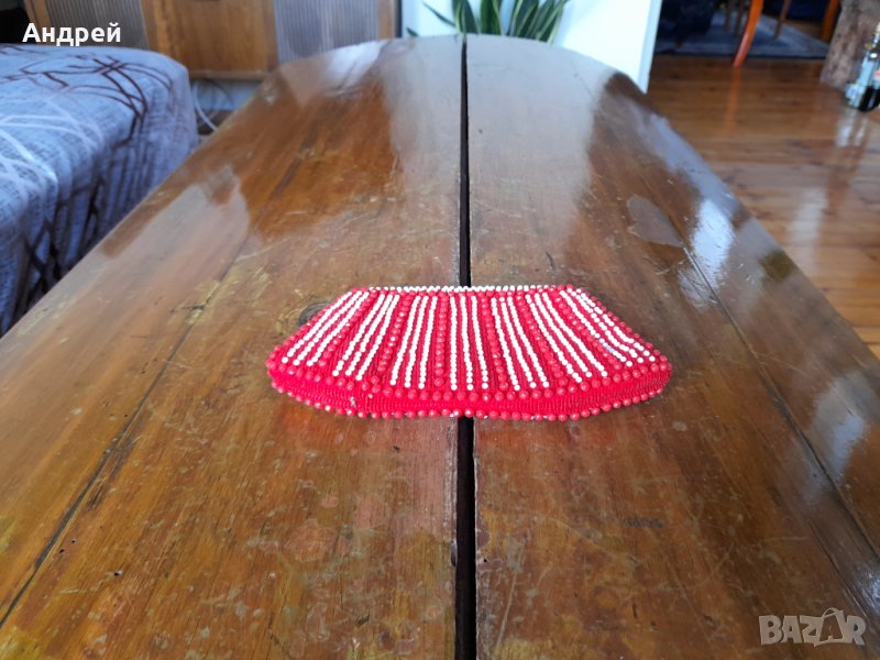 Старо мънистено портмоне #4, снимка 1