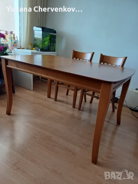 Разтегателна маса от масив, снимка 1