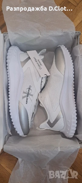 Calvin klein бели дамски маратонки , снимка 1