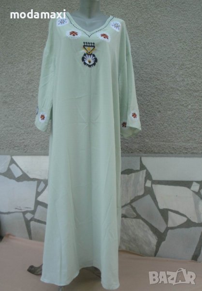 5XL Нова дълга рокля Shein в резедаво , снимка 1