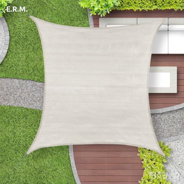 Скриваща мрежа HDPE 4х4м.  за сянка против градушка сенник платнище за слънцезащита , снимка 1