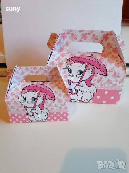 Кутийка за лакомства Котето Мари малка и голяма, снимка 1