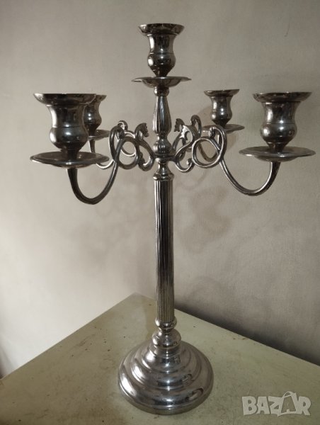 ретро метален свещник, снимка 1