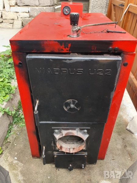 Котел на твърдо гориво VIADRUS U22 +Горелка на пелети BURNIT, снимка 1