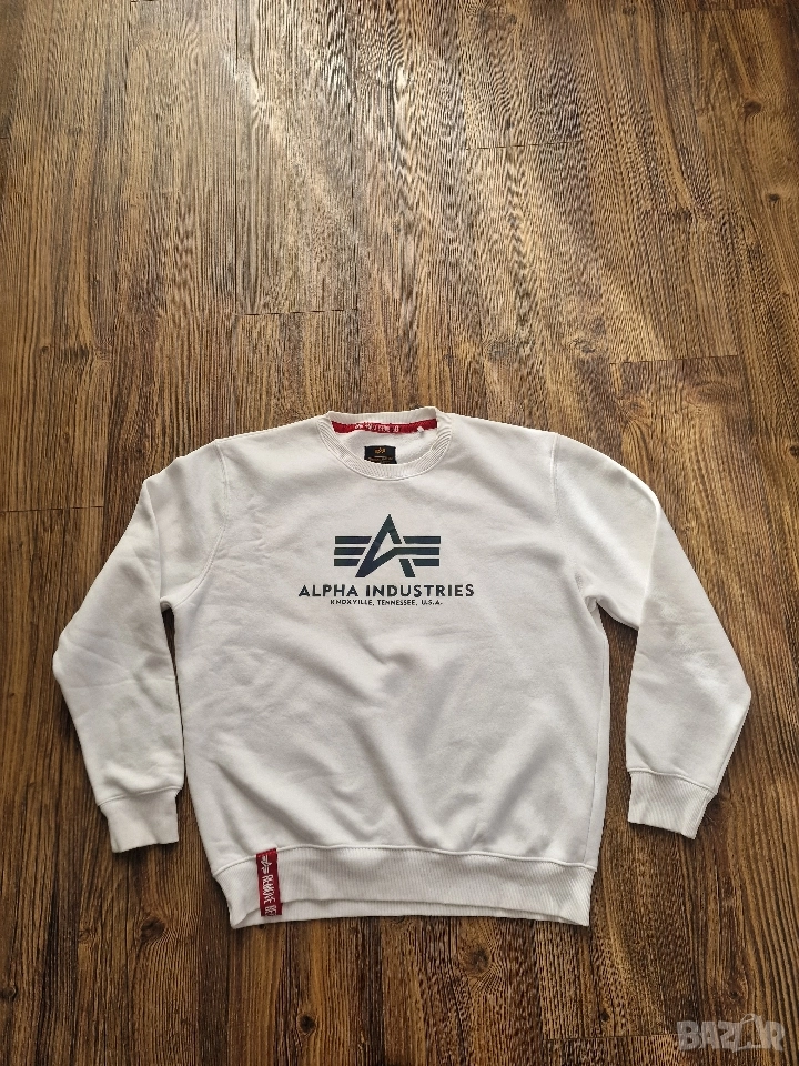 Страхотна мъжка блуза суитчър ALPHA INDUSTRIES размер L , снимка 1