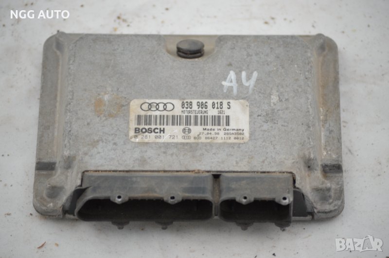 Компютър Двигател ECU Audi A4 B5 (1994-2001г.) 038 906 018 S, 0 281 001 721, 038906018S, 0281001721, снимка 1