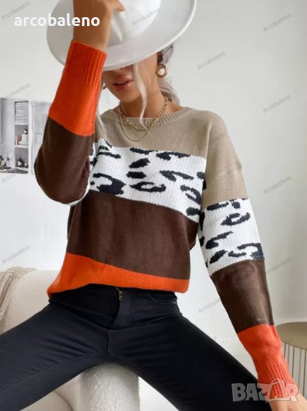 Дамски ежедневен моден пуловер, снимка 1
