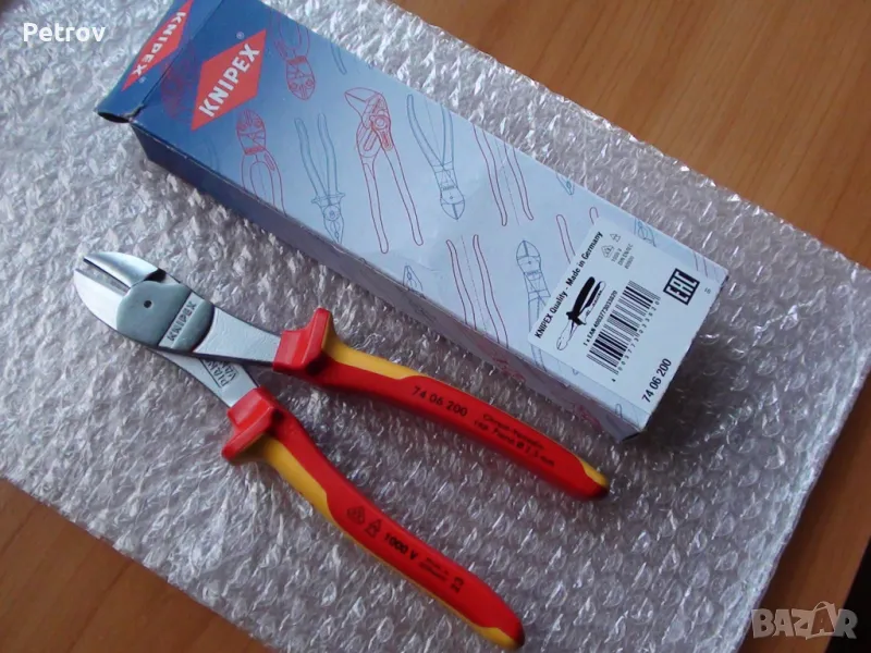 KNIPEX 74 06 200 VDE 1000 V - MADE IN GERMANY - ЧИСТО НОВИ ПРОФЕСИОНАЛНИ Резачки , Секачки / GERMANY, снимка 1