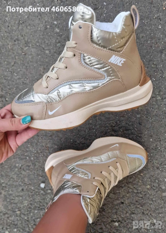 Дамски боти с дебел пух, снимка 1